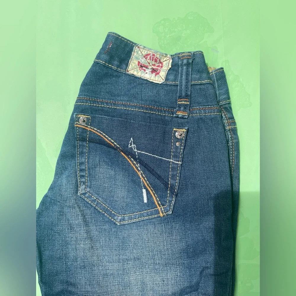 LOW RISE VINTAGE Women’s Blue Denim Jeans - Classic Bootcut SIZE 1 - Picture 15 of 15